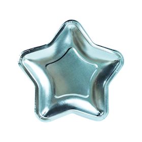 Metallic Blue Star  - Plates NEW